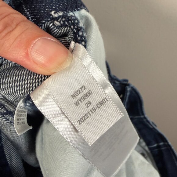 Madewell The Perfect Vintage Wide-Leg Jean in Windowpane Size 29 Retro Denim - Picture 12 of 12